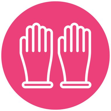 Eldiven. Web simgesi basit illüstrasyon