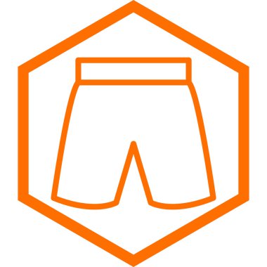 Pantolon. Web simgesi basit illüstrasyon