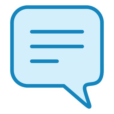 Yorumlar. Web simgesi basit illüstrasyon 