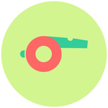 Islık. Web simgesi basit illüstrasyon