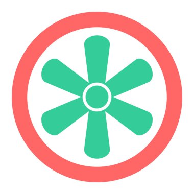 Yel değirmeni Web simgesi basit tasarım