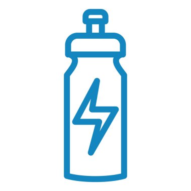 Su şişesi ikonu. Web için protein karıştırıcı vektör simgelerinin ana hatları