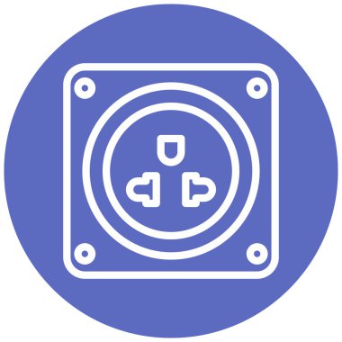 Güç. Web simgesi basit illüstrasyon