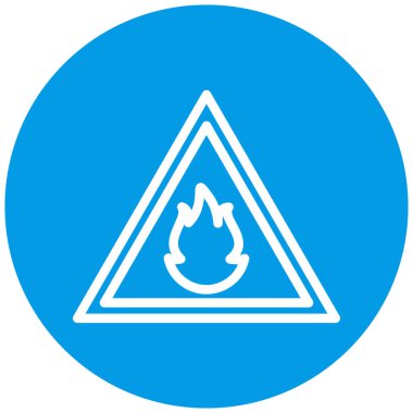 Uyarı simgesinin vektör illüstrasyonu