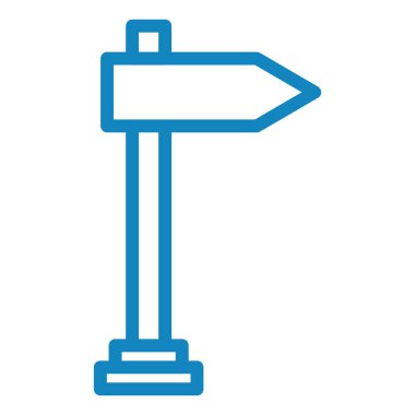 İşaret levhası Web simgesi basit illüstrasyon