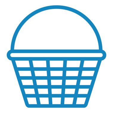 Sepet. Web simgesi basit illüstrasyon