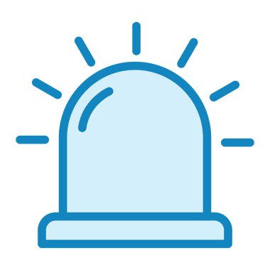 Siren simgesi vektör illüstrasyonu