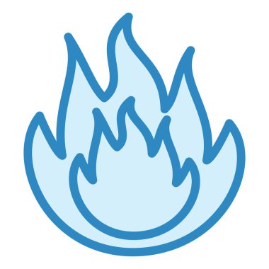 ateş alevi simgesi vektör illüstrasyon tasarımı