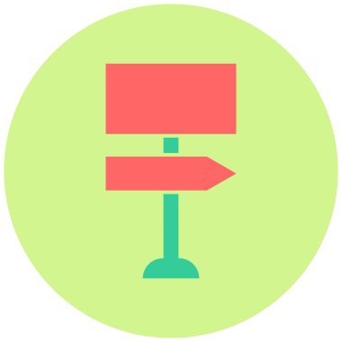 İşaret panosu simgesinin vektör illüstrasyonu 