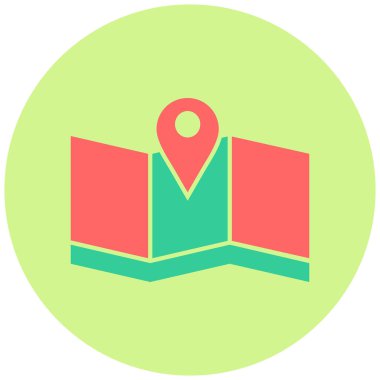 Harita iğnesi. Basit tasarım