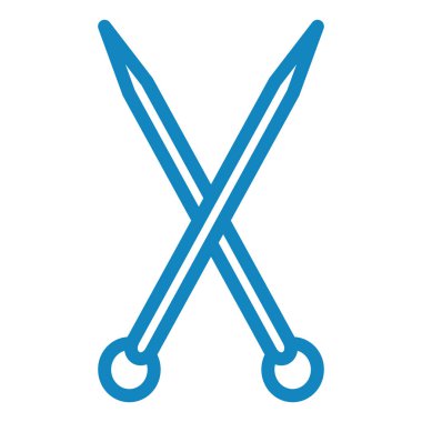 Makas. Web simgesi basit illüstrasyon