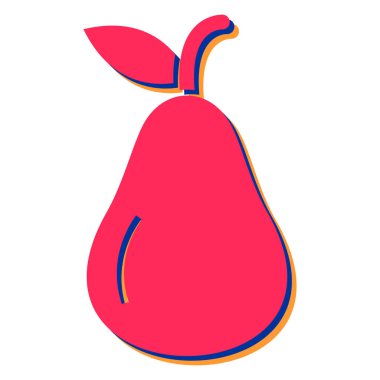 taze meyveler izole edilmiş ikon vektör illüstrasyon tasarımı