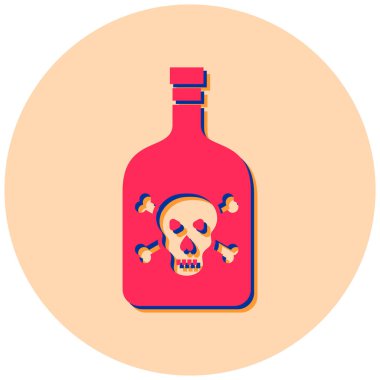 Kafatası. Web simgesi basit tasarım