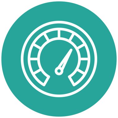 Hız göstergesi. Web simgesi basit tasarım