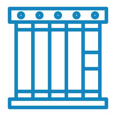 Bina. Web simgesi basit illüstrasyon