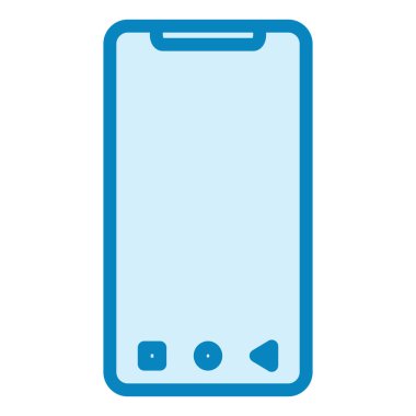 Akıllı telefon. Web simgesi basit tasarım 