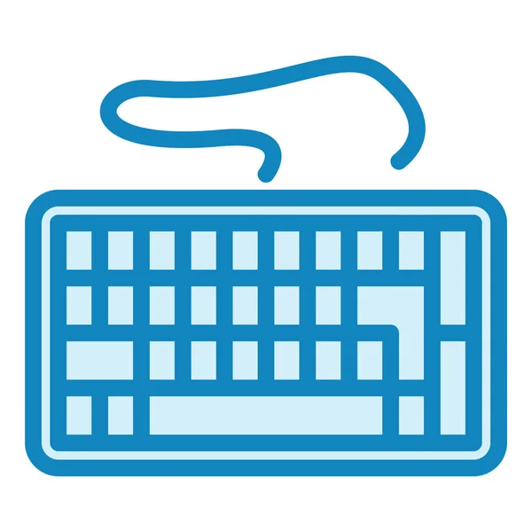 Keyboard Modern Icon Vector Illustration —  Vetores de Stock
