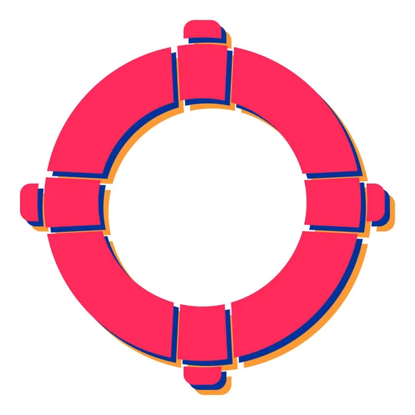 Lifebuoy Icon Vector Illustration Simple Design — ストックベクタ