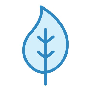 Yaprak. Web simgesi basit illüstrasyon