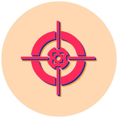 Hedef. Web simgesi basit illüstrasyon