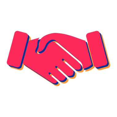 El sıkışma simgesi vektör illüstrasyonu