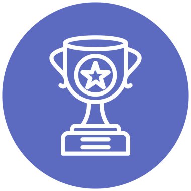 Kupa. Web simgesi basit illüstrasyon