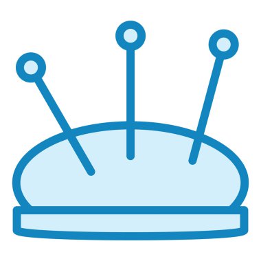 İğne Yastığı. Web simgesi basit illüstrasyon