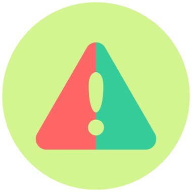 Uyarı simgesinin vektör illüstrasyonu