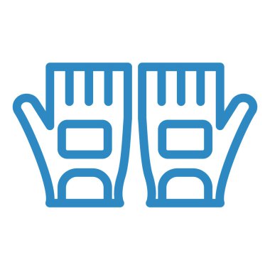 Spor eldivenleri ikon vektör illüstrasyonu