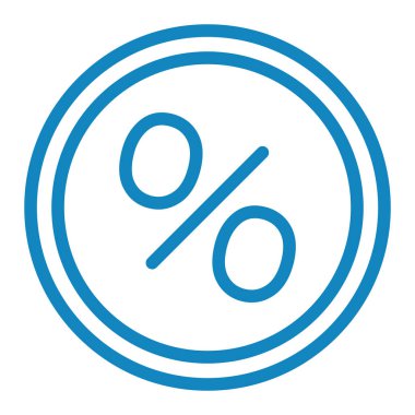 yüzde indirim simgesi vektör illüstrasyonu