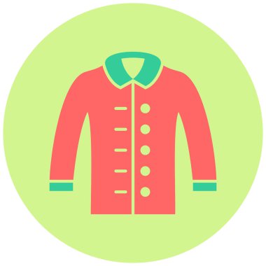 moda ceket vektör simgesi