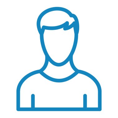 avatar. Web simgesi basit illüstrasyon