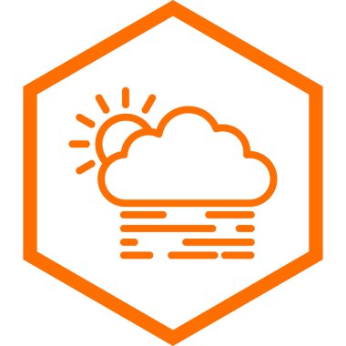 Güneş. Web simgesi basit illüstrasyon