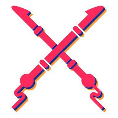 Kılıç simgesi. vektör illüstrasyonu