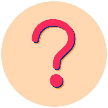 Soru işareti. Web simgesi