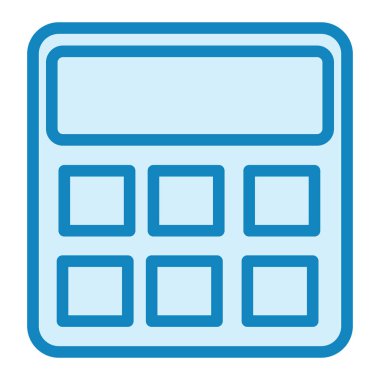 Hesap makinesi. Web simgesi basit illüstrasyon