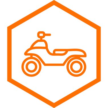 Motorsiklet. Web simgesi basit illüstrasyon