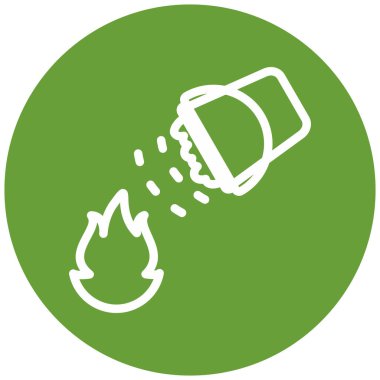 Yangın. Web simgesi basit illüstrasyon