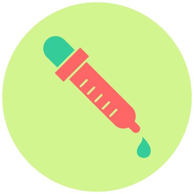 Pipette. Web simgesi basit illüstrasyon