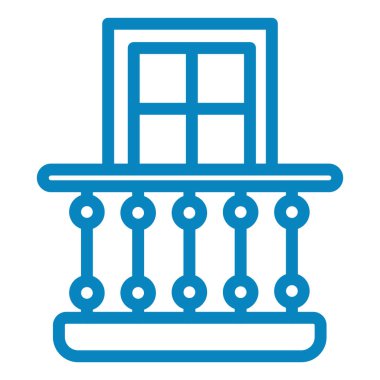 Bina. Web simgesi basit illüstrasyon
