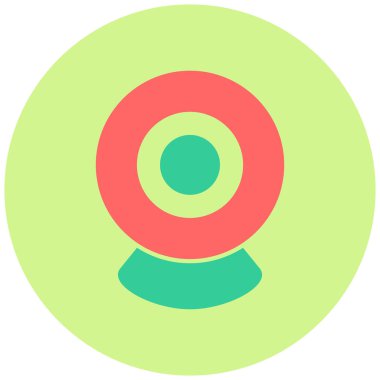 Web kamerası. Web simgesi basit illüstrasyon