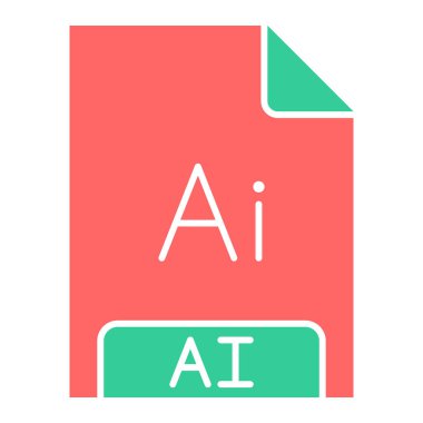 dosya biçimi simgesi, vektör illüstrasyonu