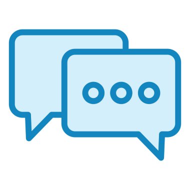 Sohbet kabarcığı vektör illüstrasyonu