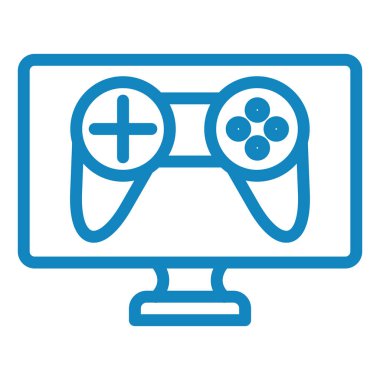 Oyun sahası. Web simgesi basit illüstrasyon