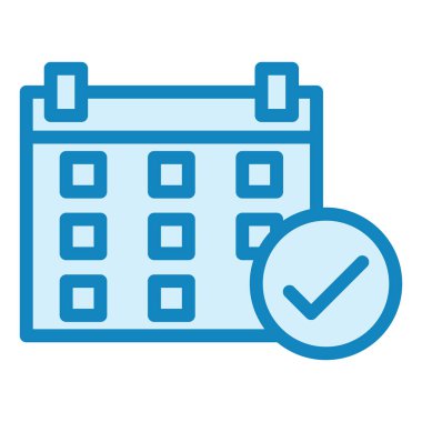 Takvim simgesi vektör illüstrasyonu