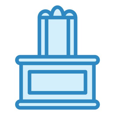 Hediye kutusu. Basit resimleme