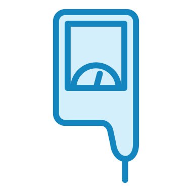 Nitrat Testi modern ikon vektör çizimi 