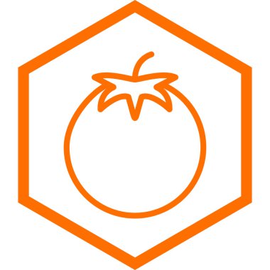 Sebze simgesinin vektör illüstrasyonu