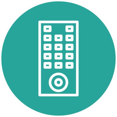 Uzaktan Denetim simgesi, vektör illüstrasyonu