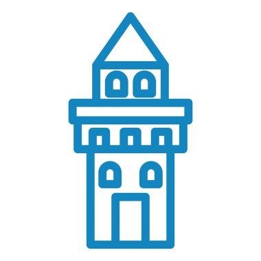 Şato. Web simgesi basit tasarım